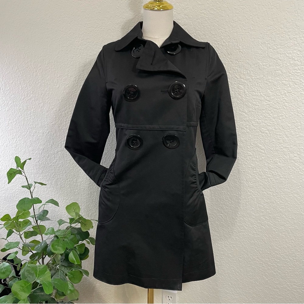 Soia & Kyo Black and Red Houndstooth Lined Coat